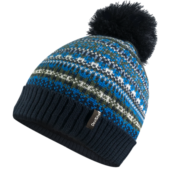 Шапка водонепроницаемая DEXSHELL Beanie Fair Isle, DH362BLU синяя L/XL 58-60 см DH362BLULXL